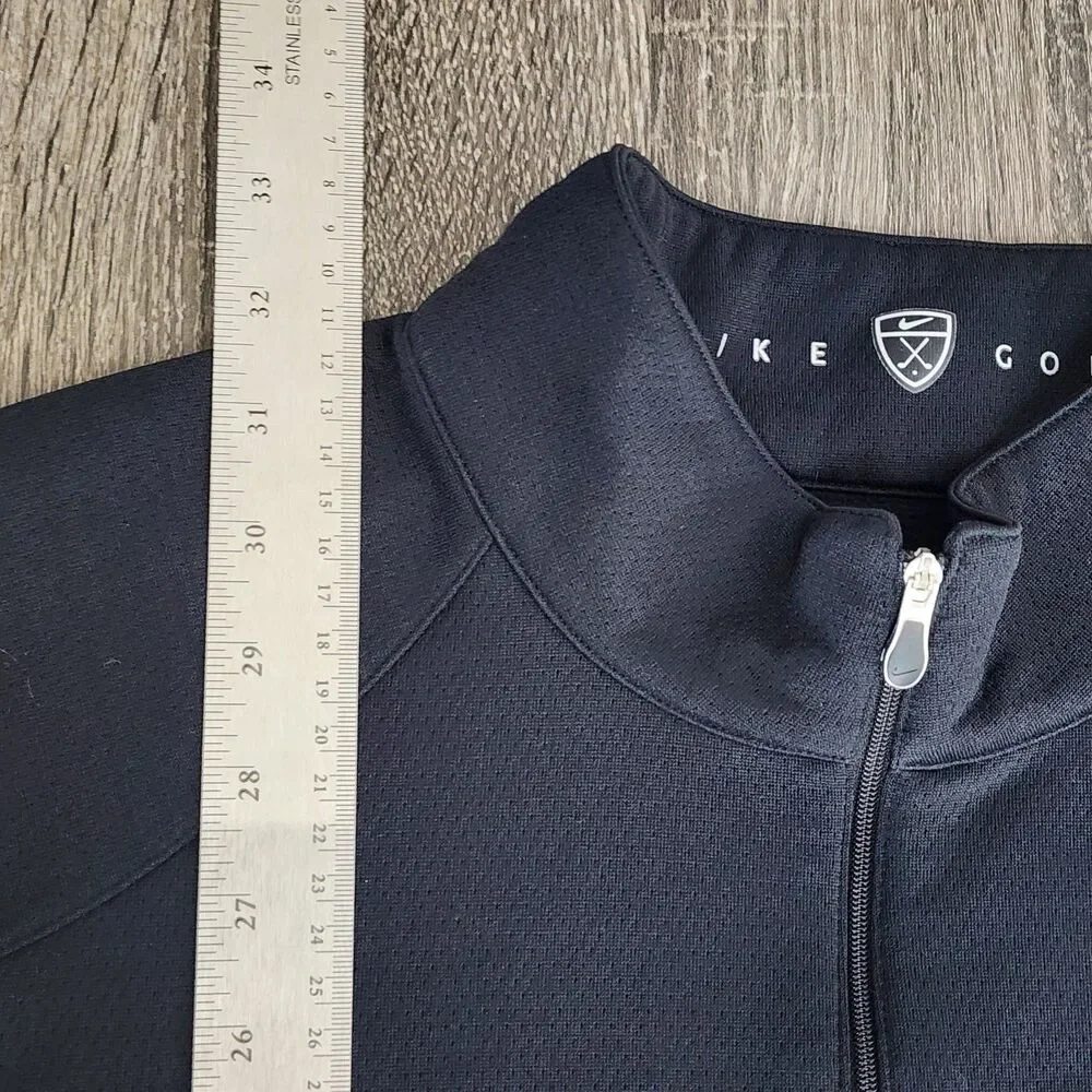 Nike Golf Men’s XXL 1/4 Zip Pullover Jacket Black/Grey Performance Fit Dry